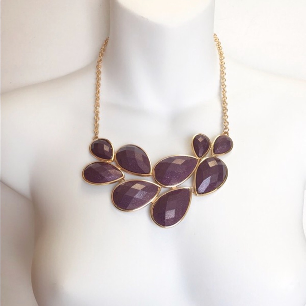 Gold and purple necklace